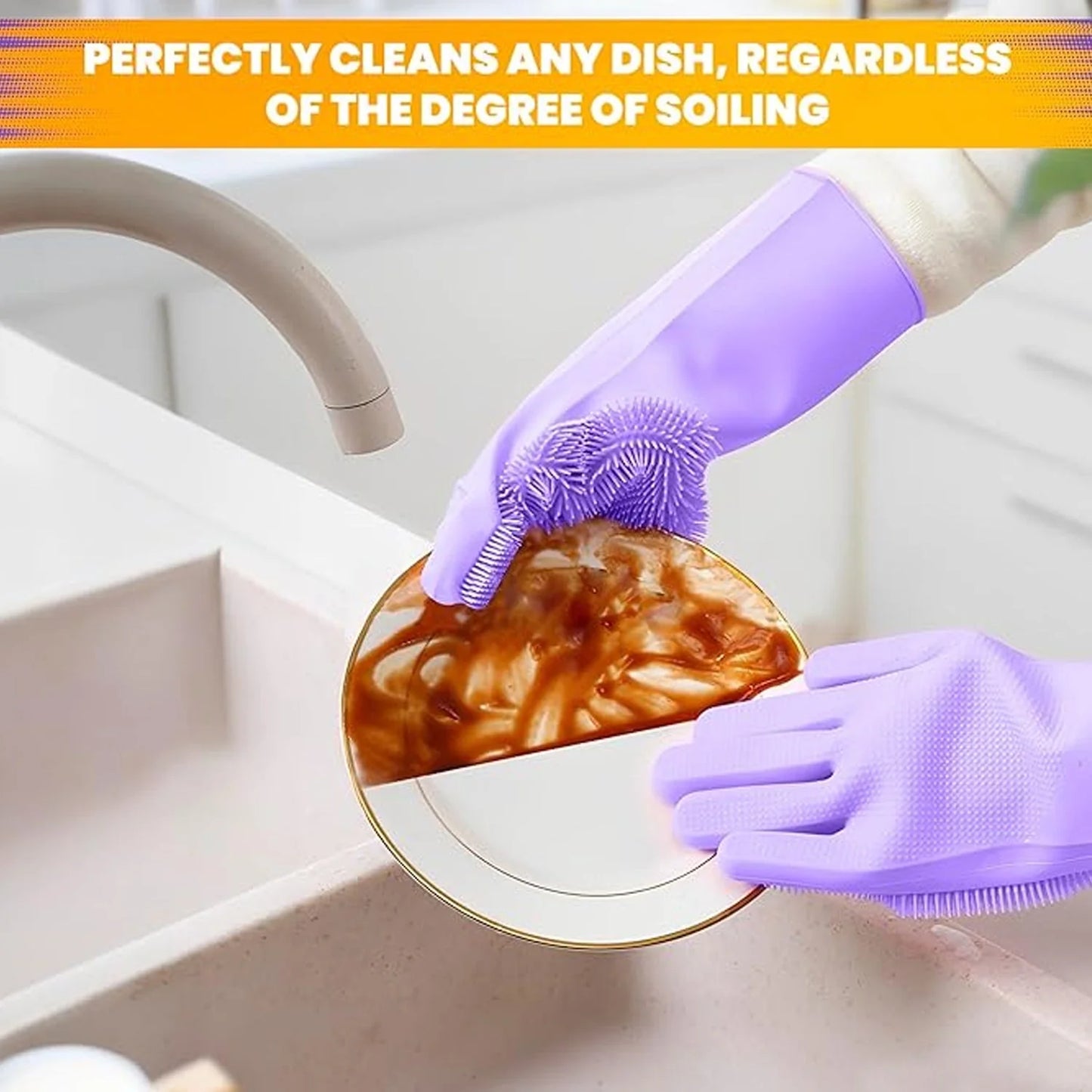 Silicone Dish Washing Gloves