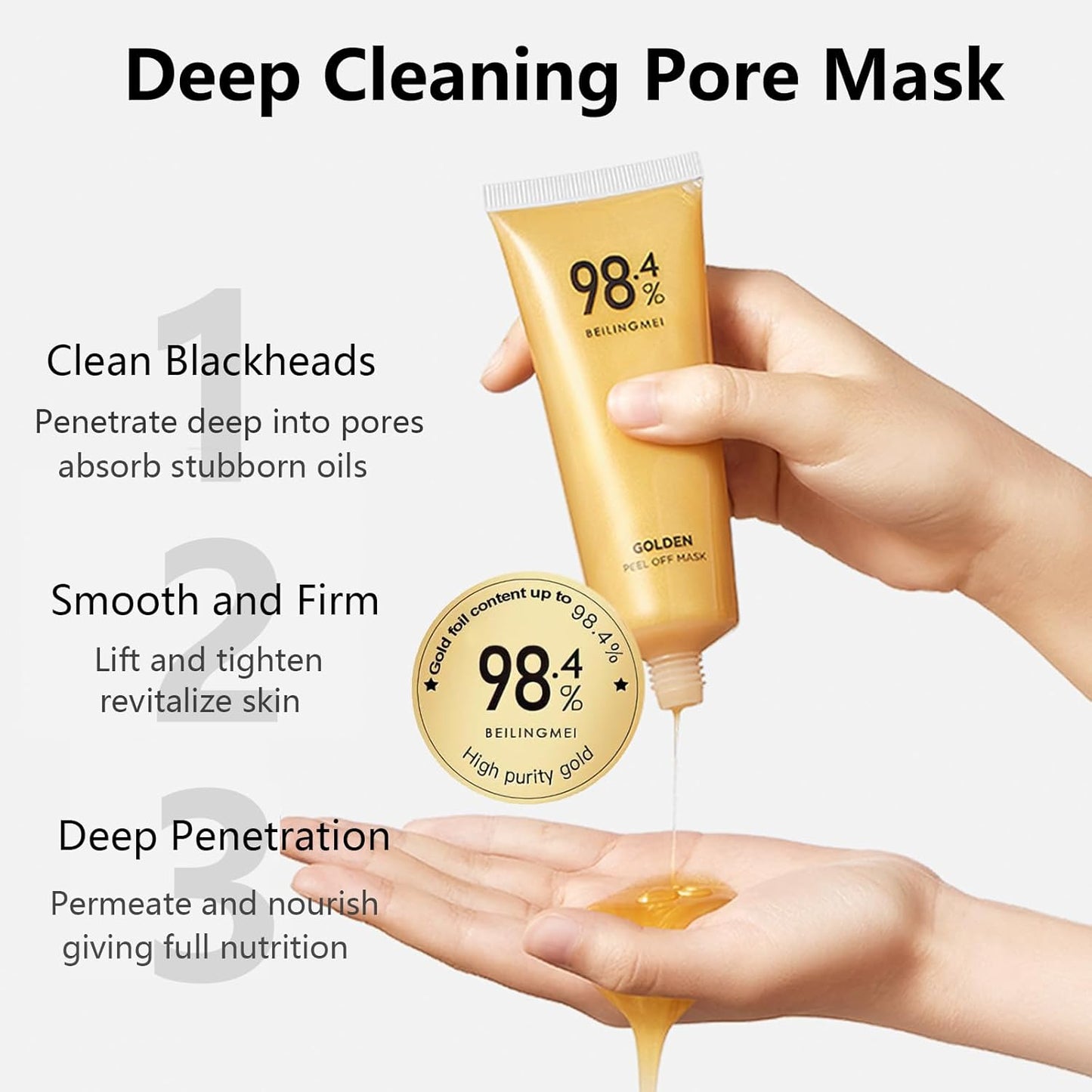 Organic Gold Peel Off Mask (Buy 1 Get 1 Free)